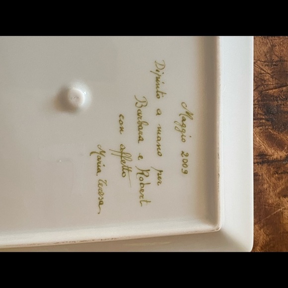 Hand painted vintage Italian plate - Picture 6 of 6